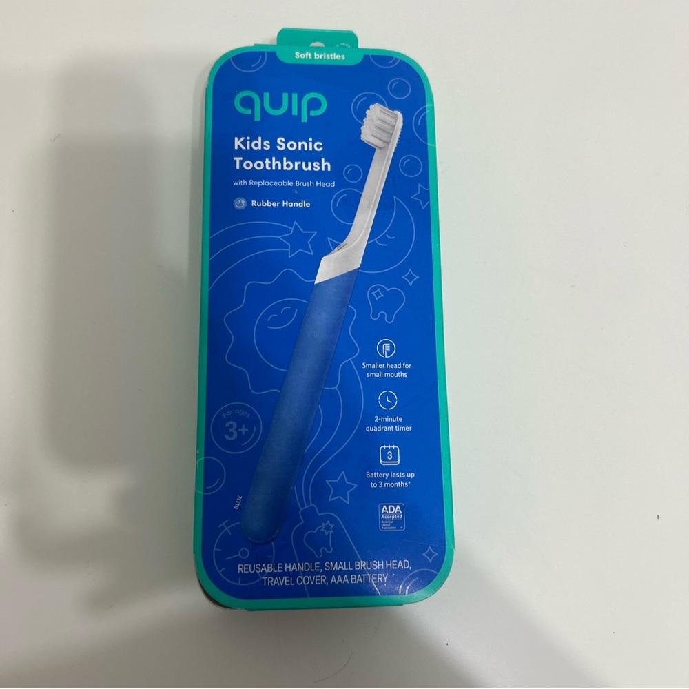 quip Kids Toothbrush, Rubber Kids Electric Toothbrush